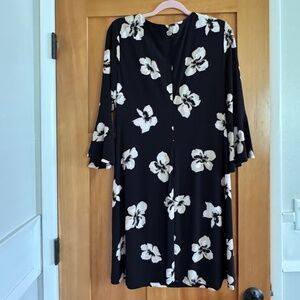 Tommy Hilfiger black floral dress size 12